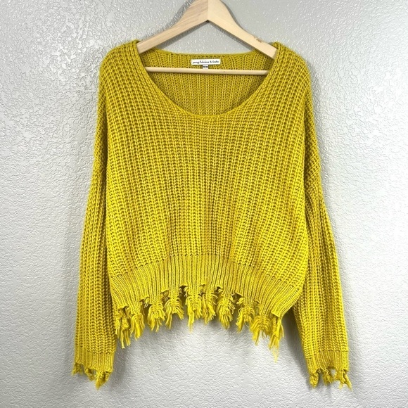 Young Fabulous & Broke Fringe Sweater - Picture 1 of 6